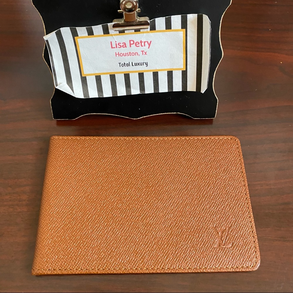 ♥️SOLD♥️ Vintage LV Card Case Kenyan Fawn Leather